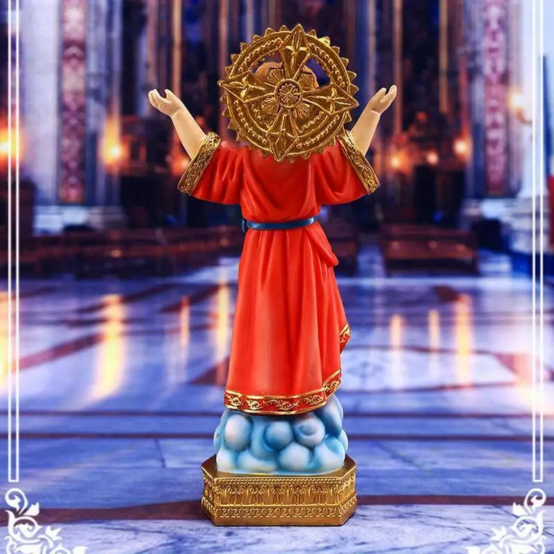 Divino Nino Statue Resin Child Baby Jesus Figurine Sculpture Catholic Religious for Baptism First Holy Communion Home Decoration