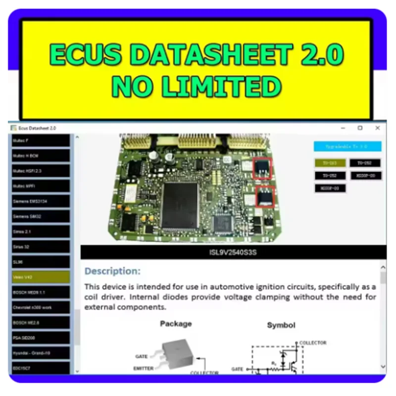 

Automobile Diagnostic Tools link Car Vehicle Tool Auto Datasheet ECUs 2.0 repair course PCB workshop factory repair ECU service