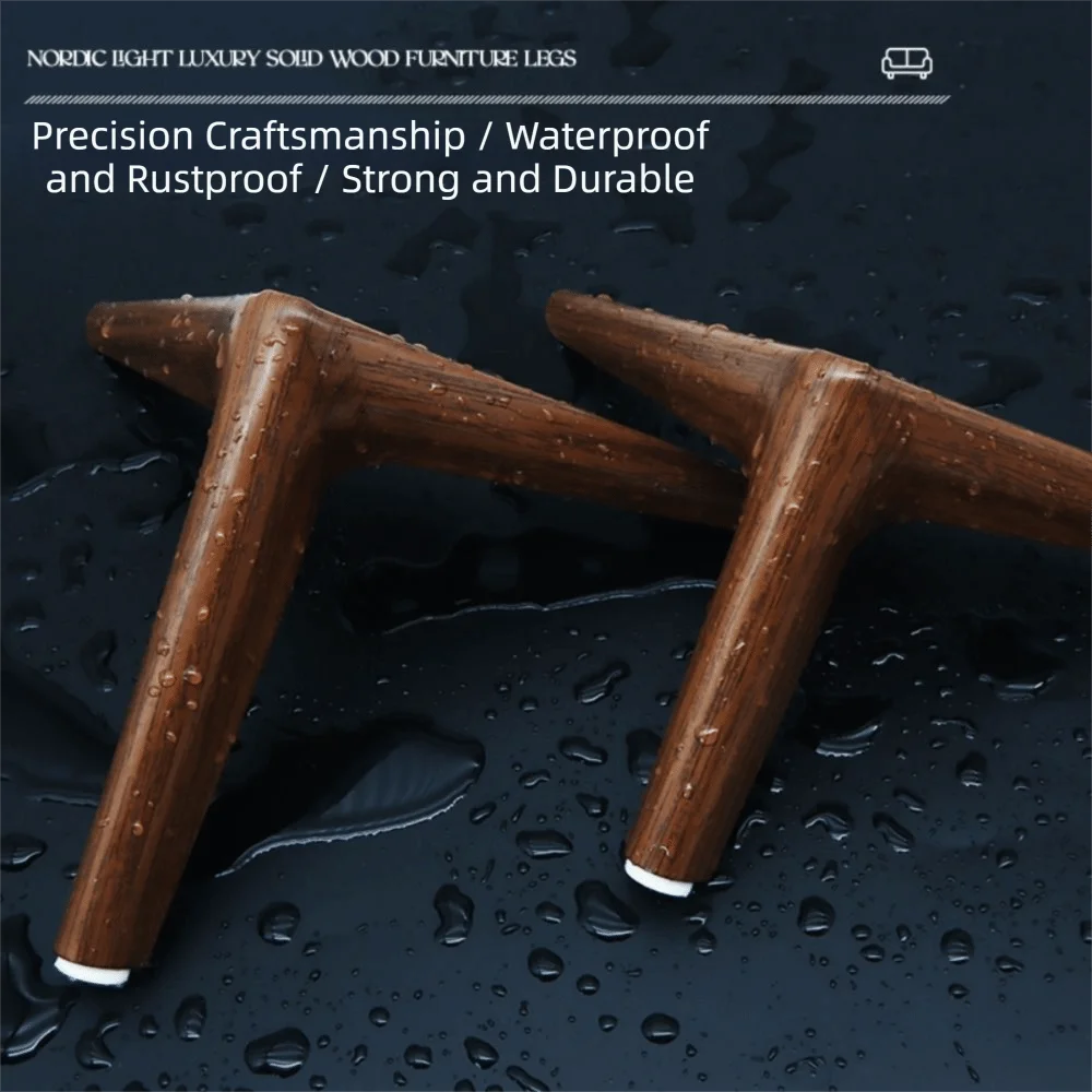 

Hardware Thickened Cabinet Legs Walnut Color Metal Furniture Feet Sofa Feet Bed Support
