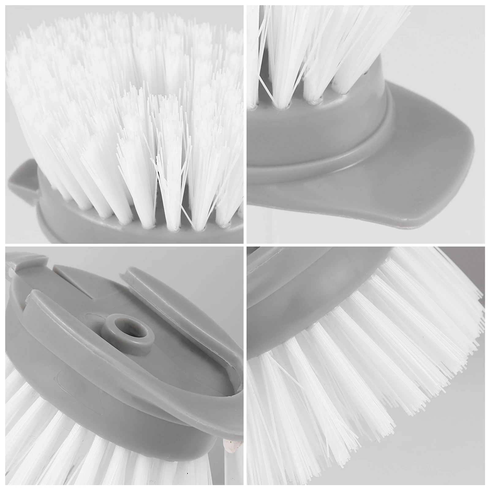 

8pcs Cleaning Brush Heads Replacement Long Handle Dish Pot Scrub Brush Accessories For Kitchen High-Density Bristles Durable