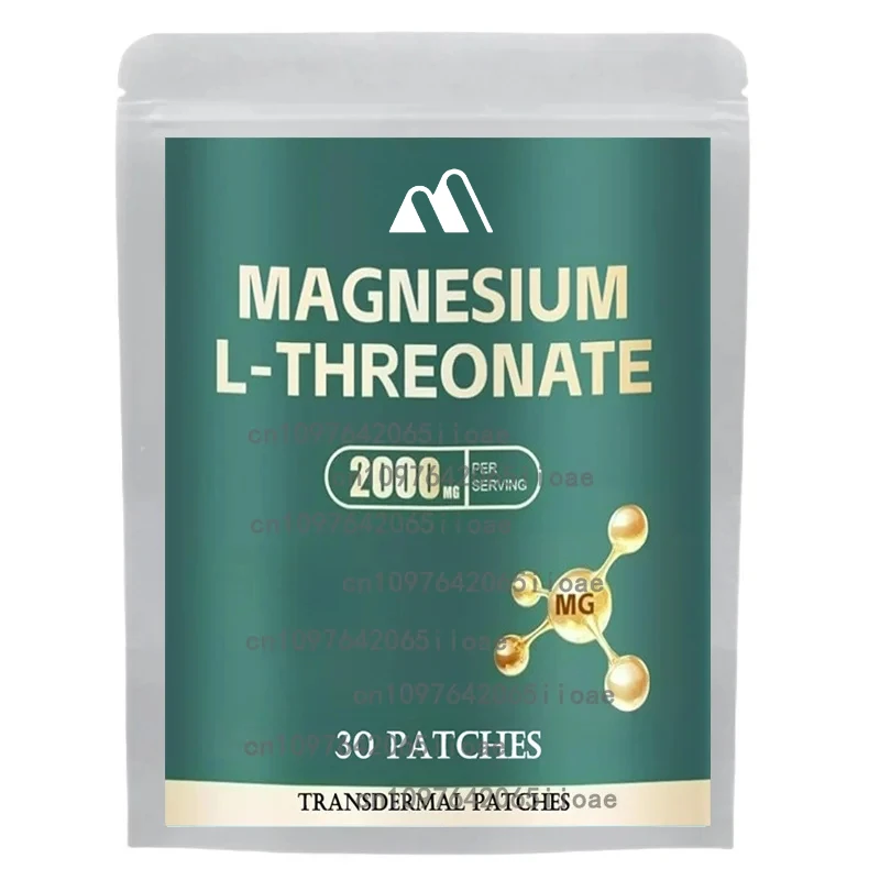 

30 Patches Magnesium L -threonate Promotes Brain , Enhances Memory, Concentration & Cognition, Energy Transdermal Patch