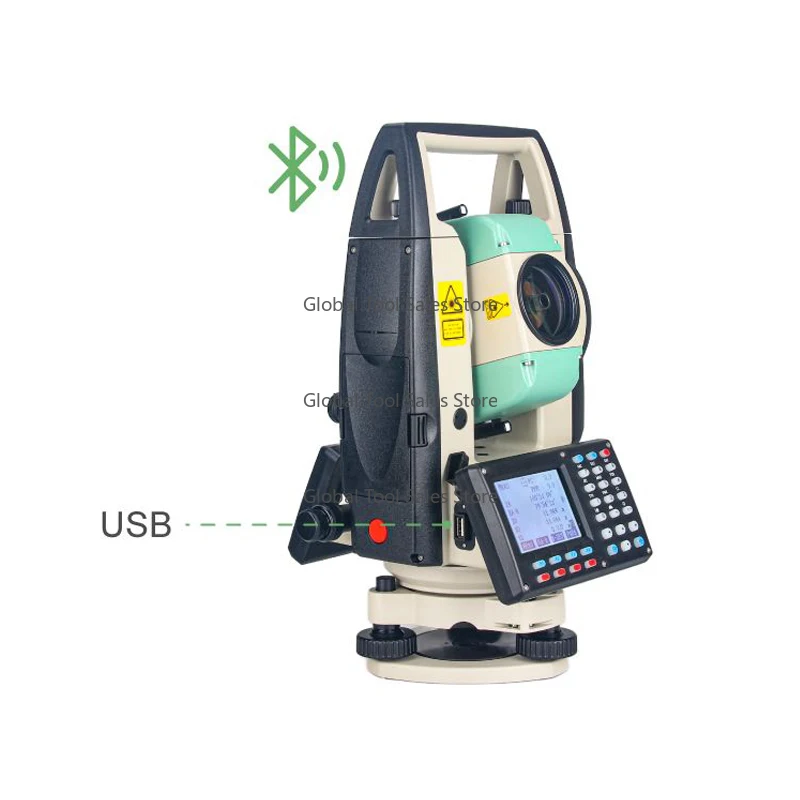 Portable SingularXYZ STS2 Laser Optical Plummet Total Station with Bluetooth USB Data Export IP64 Waterproof 1000m 5000m Range