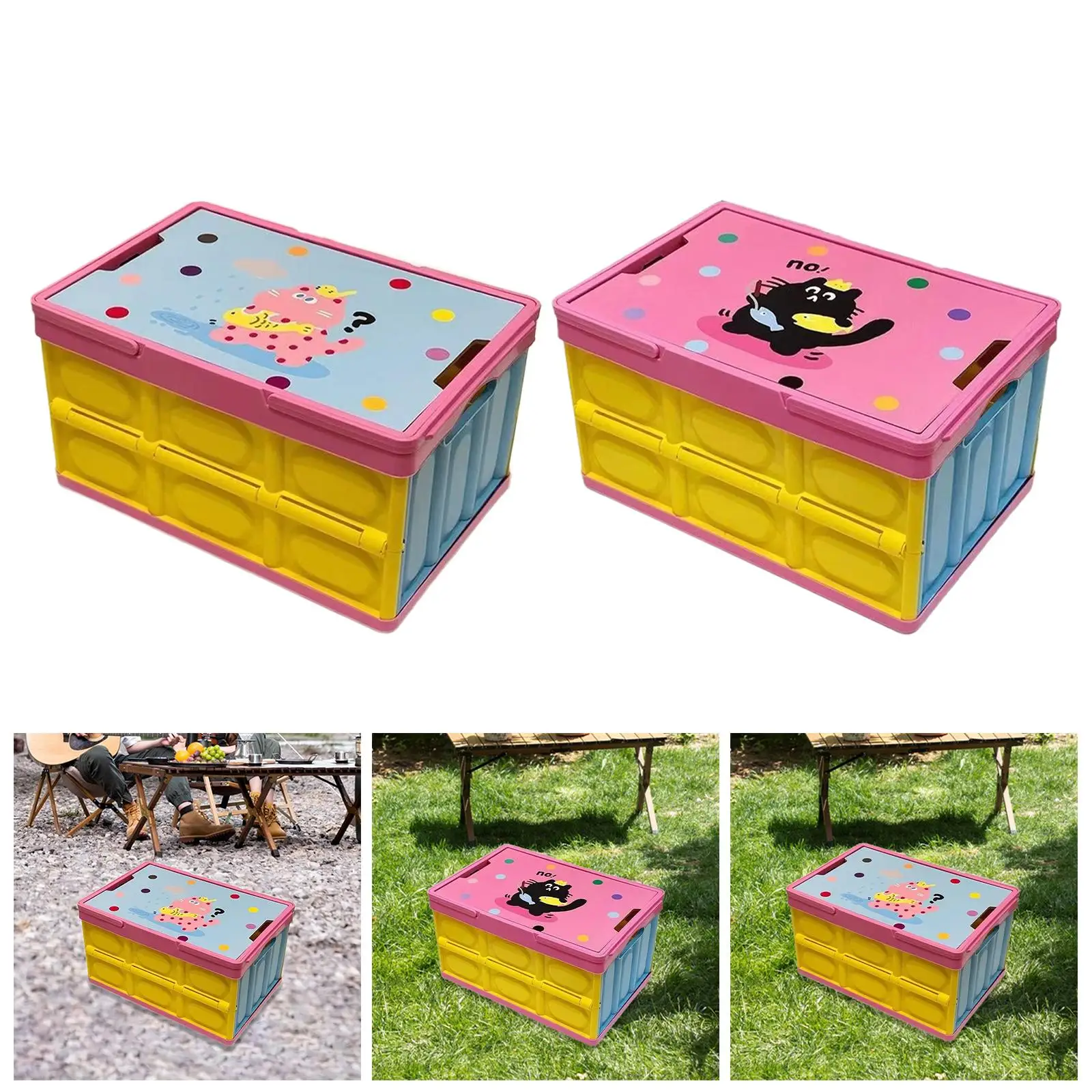 

Camping Box Case Heavy Duty Car Trunk Organizer for Fishing Office Traveling