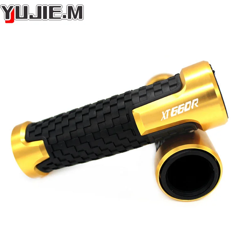 ل XT660R 2004-2017 XT660 XT 660 R 660R دراجة نارية 7/8 "22 مللي متر الألومنيوم المطاط المضادة للانزلاق مقود المقود اليد القبضات