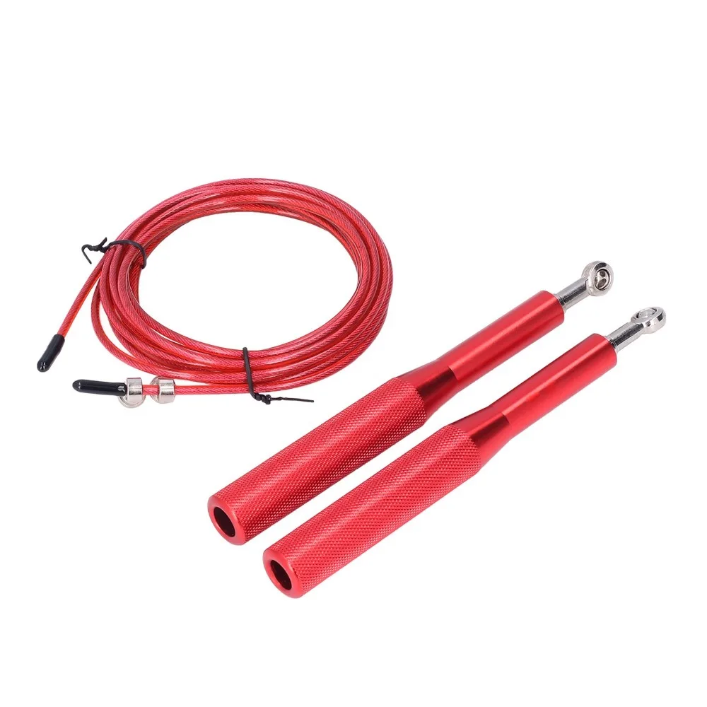 Blue, Silver, Gold, Red Aluminum Alloy Speed Jump Rope Aluminum Alloy Length 3 Meters Universal Swivel Bearing Rope