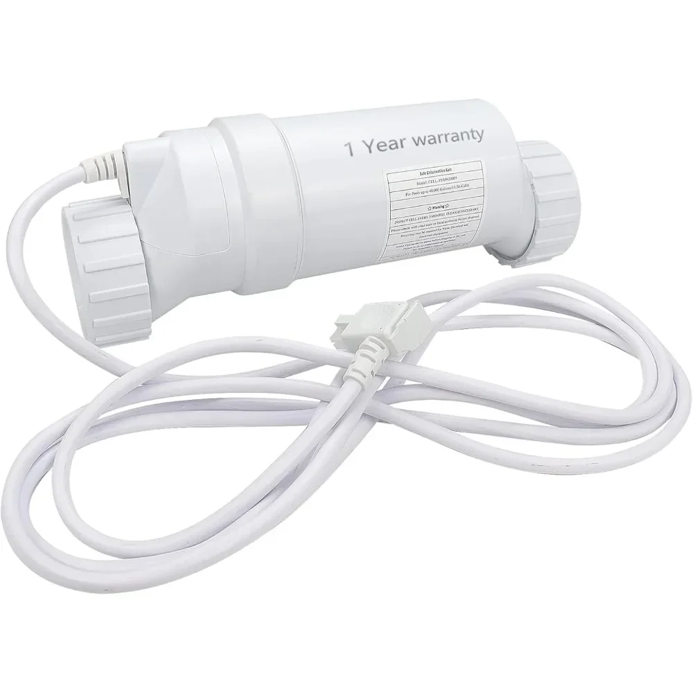 HOME-Salt Cell up to 40000 Gallons Pool Chlornie Generator for Salt Water Pool Replacement Salt Cell shed