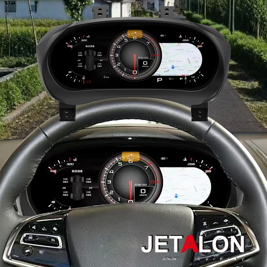 Digital Dashboard Carplay For Cadillac ATS 2014 2015 2016 2017 Speedometer LCD Instrument Panel Virtual Cockpit Tachometer Clock