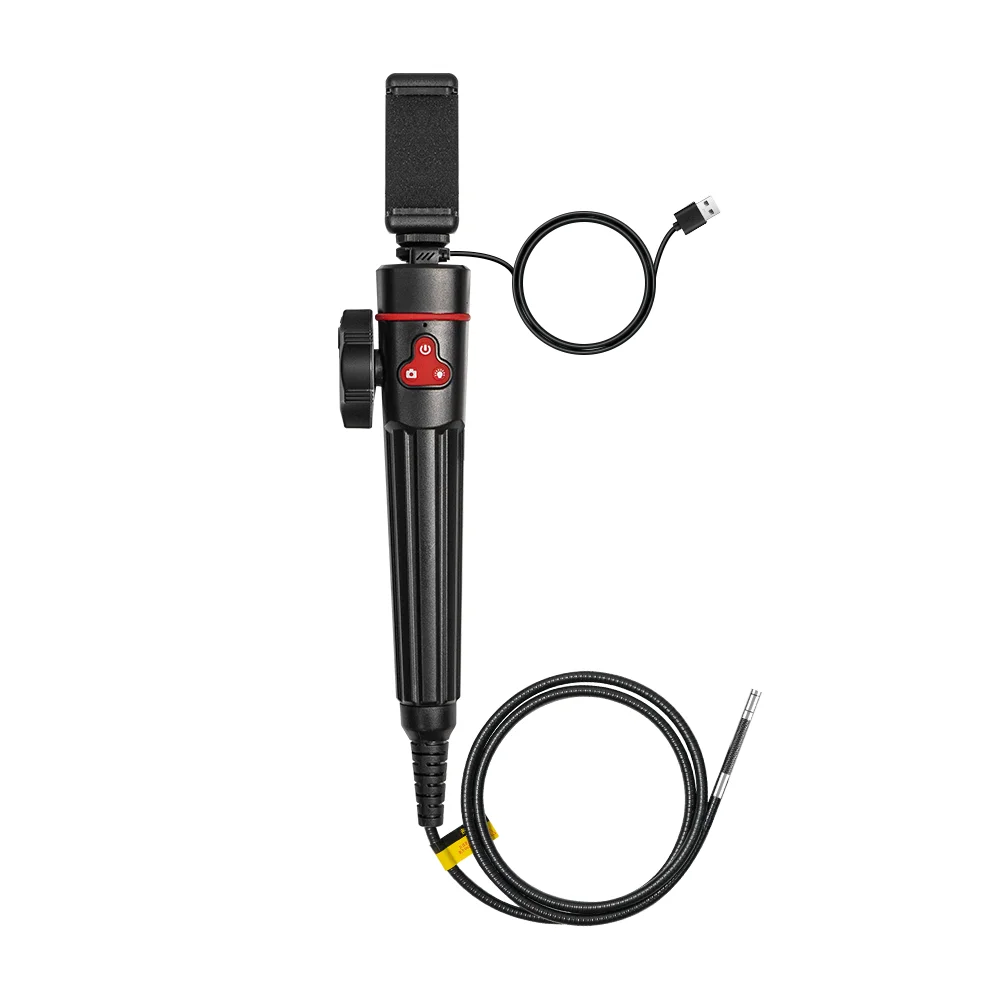 WDLUCKY 360° Articulated Endoscope 6mm Car Articulated Endoscope Camera with Steerable Probe Compatible with iPhone and Android