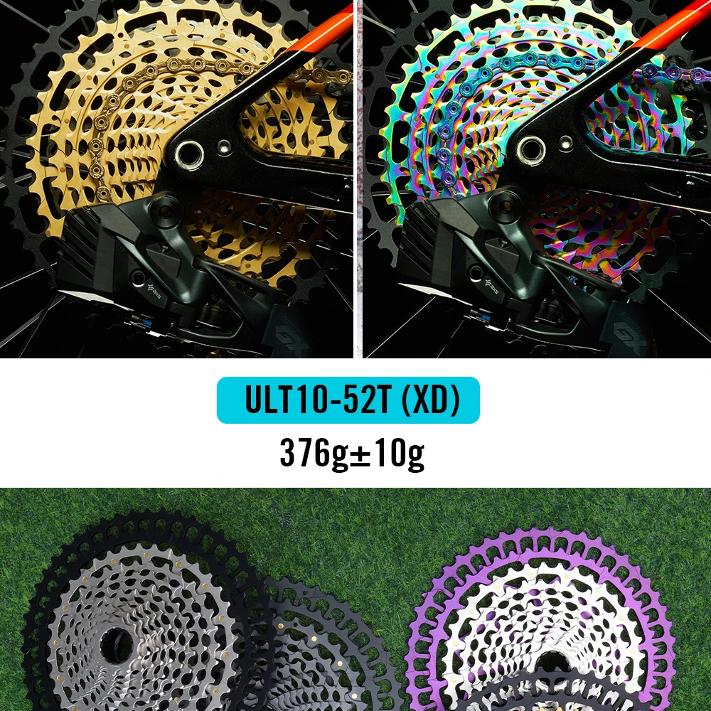 SPEDAO 12 Speed MTB Cassette 10-52T 10-50T 11-50T XD HG Freewheel Lightweight CNC K7 Sprocket Drivetrain Upgrade Bike Parts