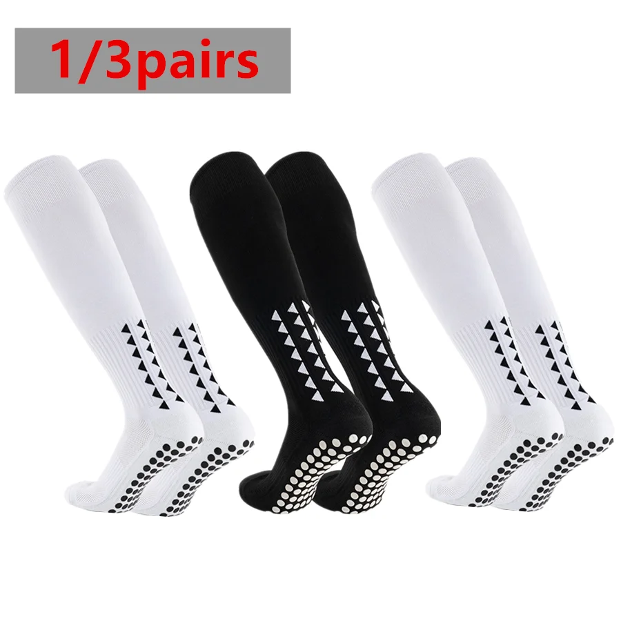

1/3pairs Non Slip Breathable Grip Socks Men Women Running Football Socks