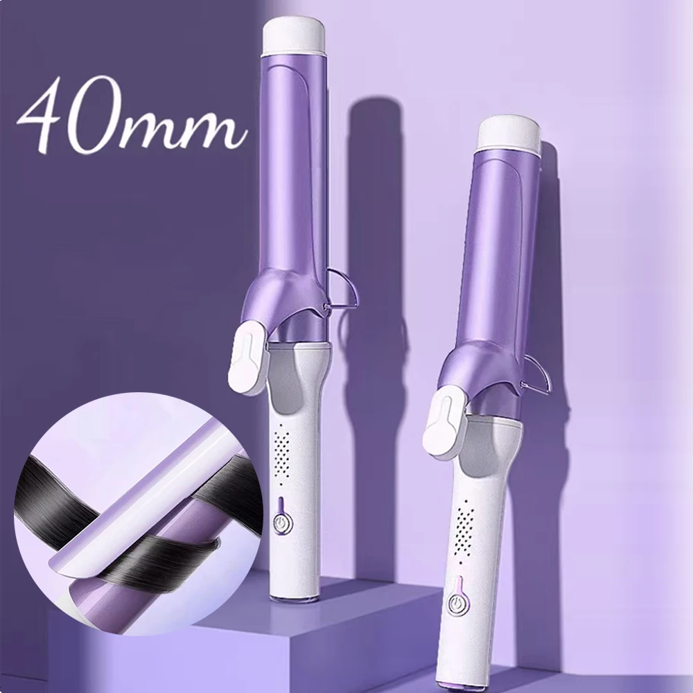 

Ceramic Electric Hair Crimper 40mm Curling Tongs Professional Curling Iron Hairstyle Tool Portable Curling Stick