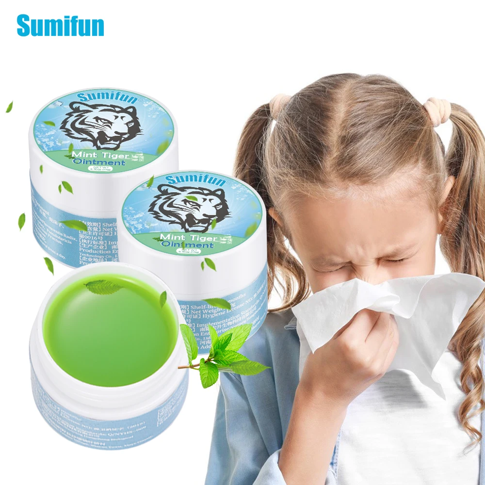 

1/2/3Pcs Sumifun Tiger Balm Mint Cream Cooling Oil Treat Mosquito Bite Anti Itching Ointment Relieve Cold Headaches Plaster 10g