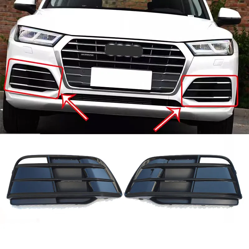 Voor Audi Q5 S-line mistlamp frame 2018 2019 2020 honingraat acc cover racing grills cover onderste mesh
