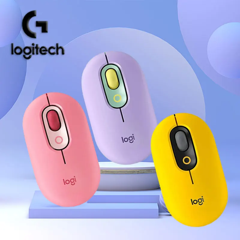 

Беспроводная мышь LogitechM350POP, 16000 точек на дюйм, RGB, подходит для конкурентных игровых ПК, компактная и портативная, доступна в различных стилях