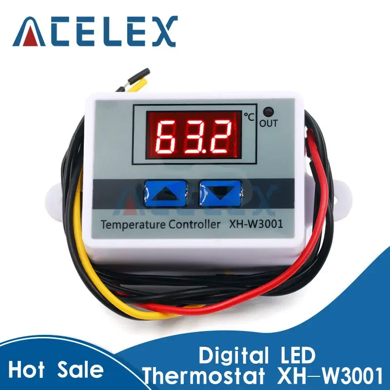 W3001 Digital Control Temperature Microcomputer Thermostat Switch Thermometer New Thermoregulator 12/24/220V