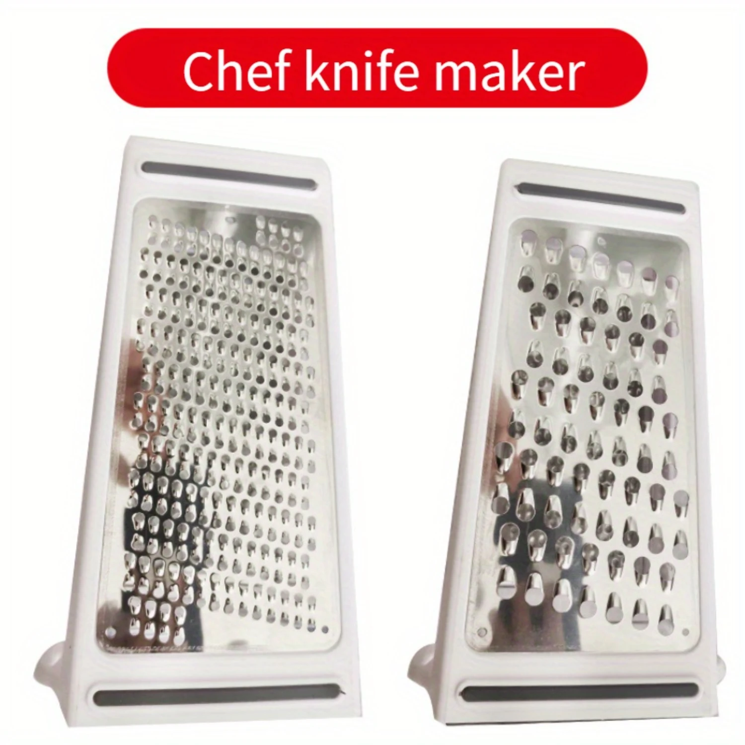 2-In-1 Stainless Steel Cheese Grater With  Container - Dual Sided Shredder & Grinder For Parmesan, Vegetables More Space-Sav