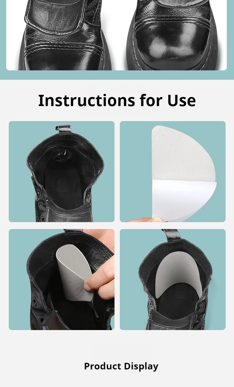 Fersenschutz, selbstklebende Reparaturprodukte, Sportschuhe, Reparatur von Leder, das an der Ferse beschädigt ist, 4 Stück/8 Stück. – Detail 9