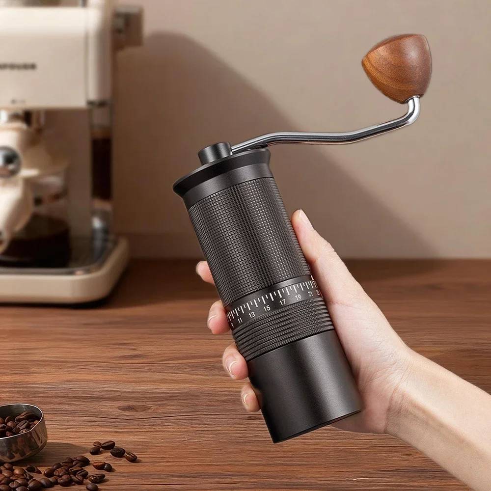 Manual Coffee Grinder External Adjustment  CNC Stainless Steel Conical Burr Capacity 25g High Quality Portable Hand Mill