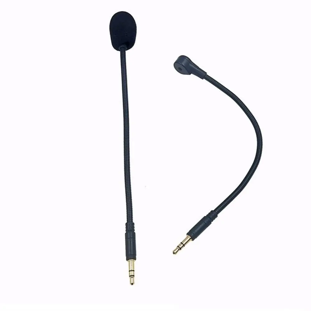 Portable Replacement Headphones Mic Game 3.5mm Wired HD Voice Mic Detachable Straight Plug Mini Headset Microphone Earphones