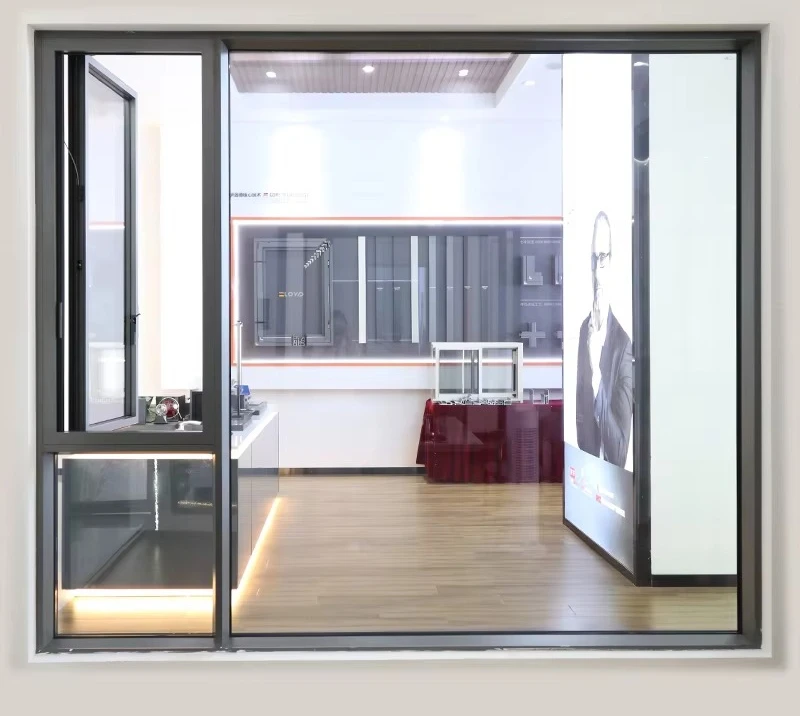 Single Hung Aluminum Casement Windows Modern Double Glazed Louver Awnings French Design Hurricane Impact for Homes Villas