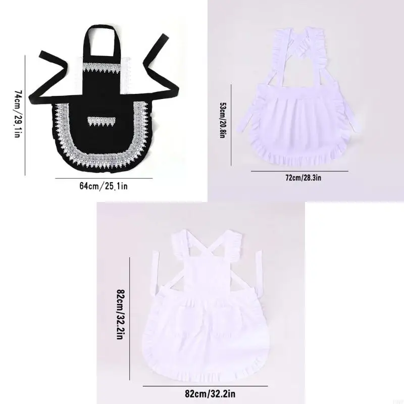 49mf Femmes Tablier travail clair PinaFore Afforable Adjustable Advable Casual tablier pour cuisiner