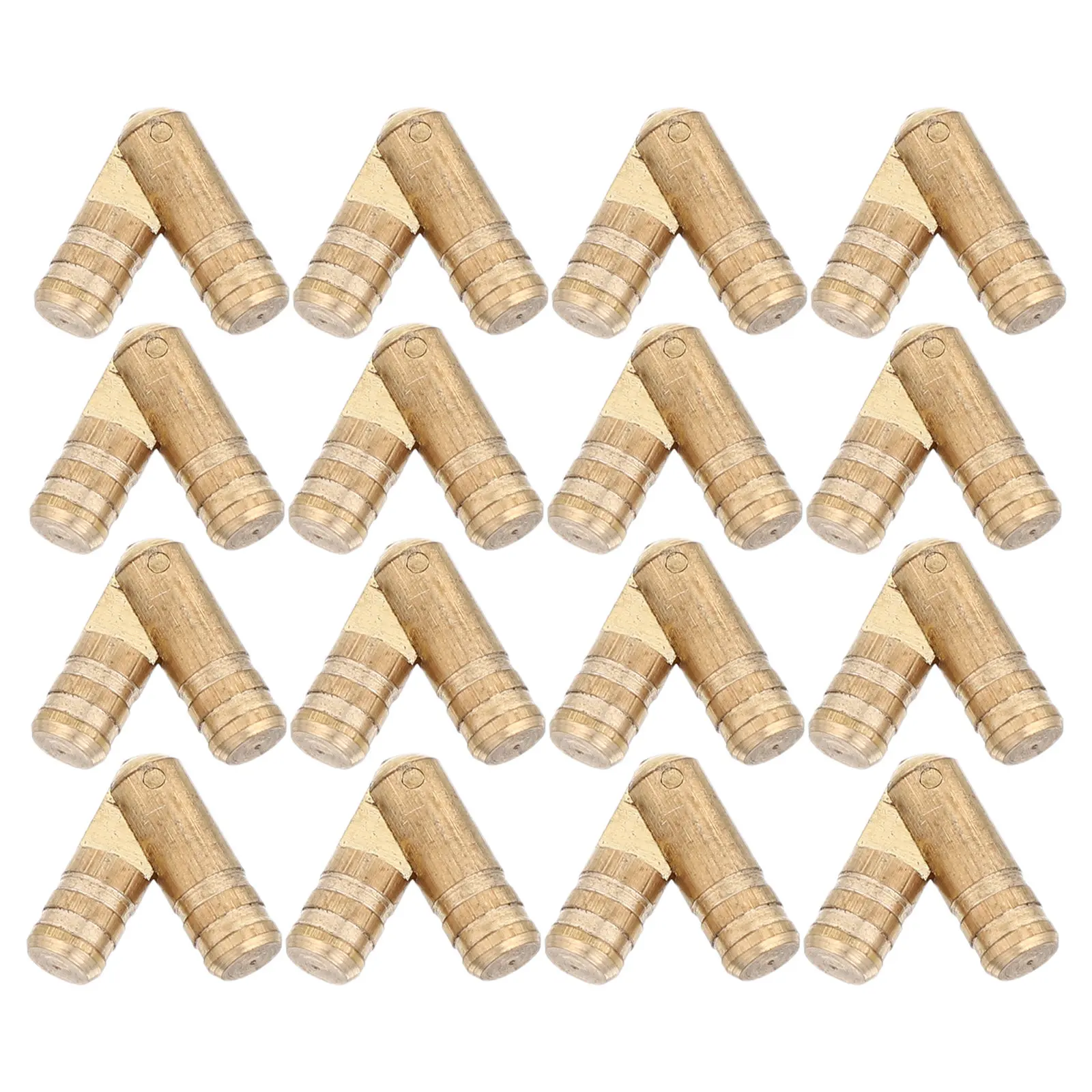 20Pcs High Stability Brass Barrel Concealed Hinges 20x4mm Safe Scratch Resistant Invisible Hinges for Jewelry Box Chest Door