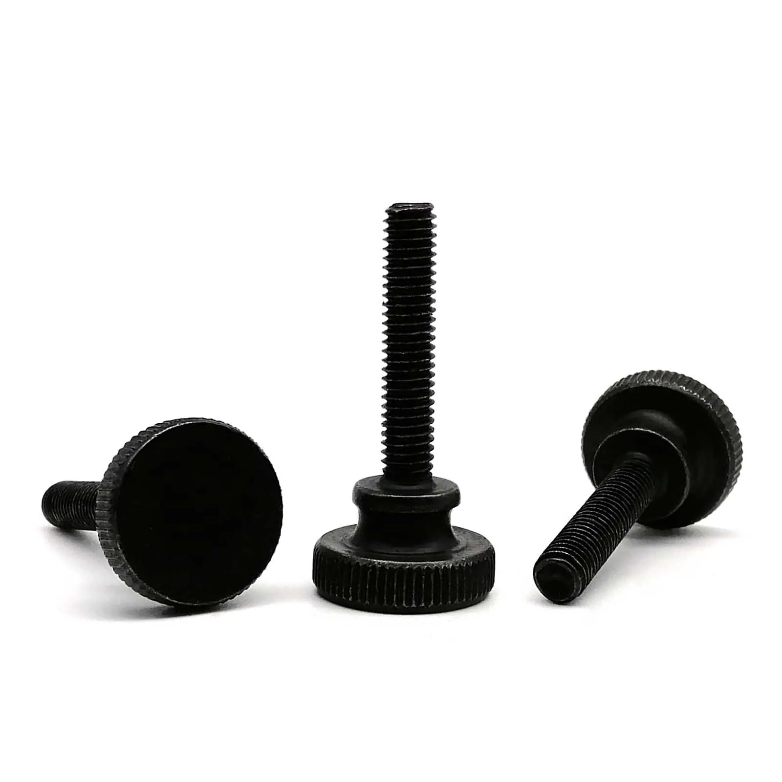 HZYUEGOU M3 M4 M5 M6 M8 M10 DIN464 Schwarze Rändelschraube mit hohem Kopf, Handfeststellschraube, Rändelschraube für Vorhangfassaden, Glas, Einstellschraube – Detail 3