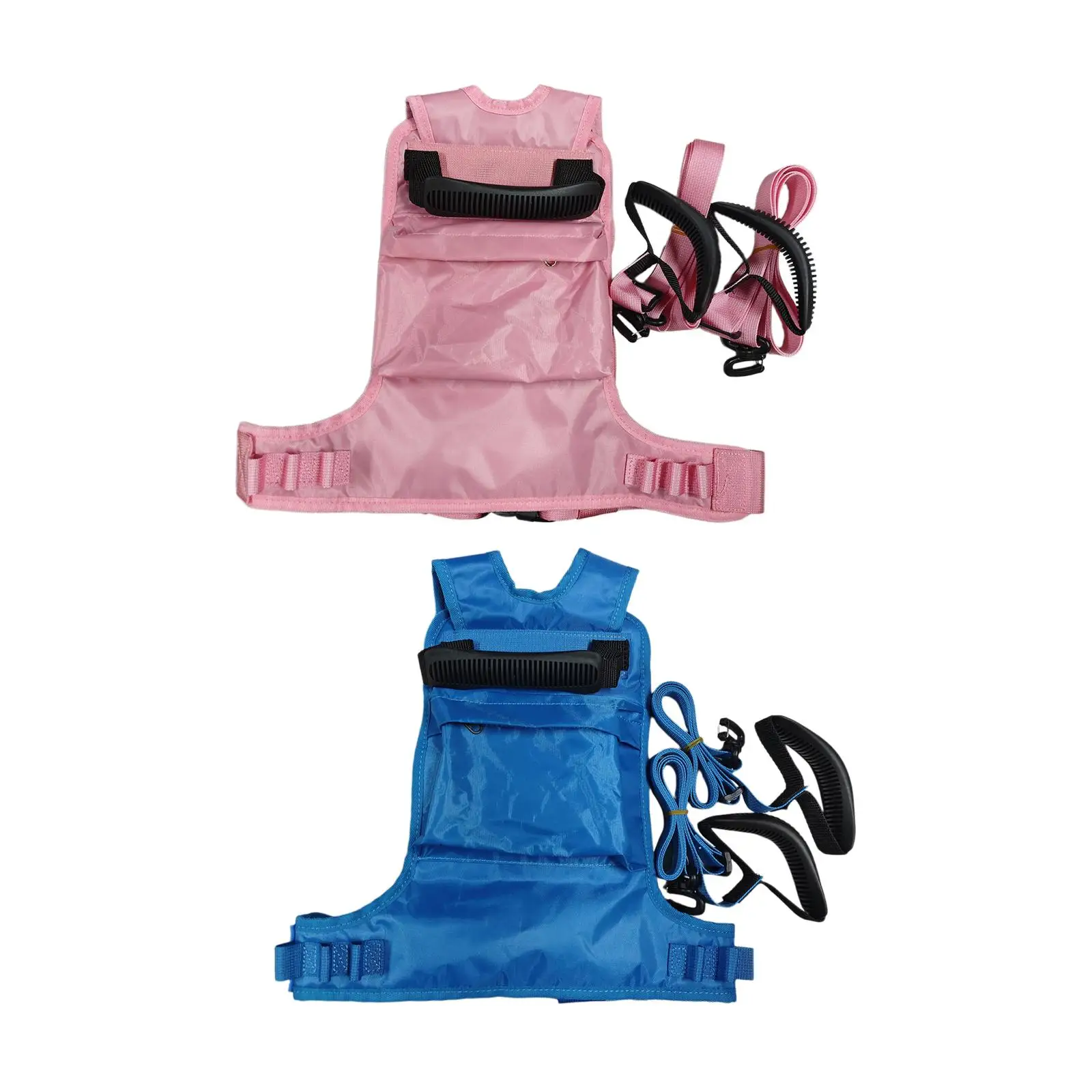 Children Ski Traction Rope and Harness Adjustable Fit with Handle Portable Snowboard Training Aid for Youth