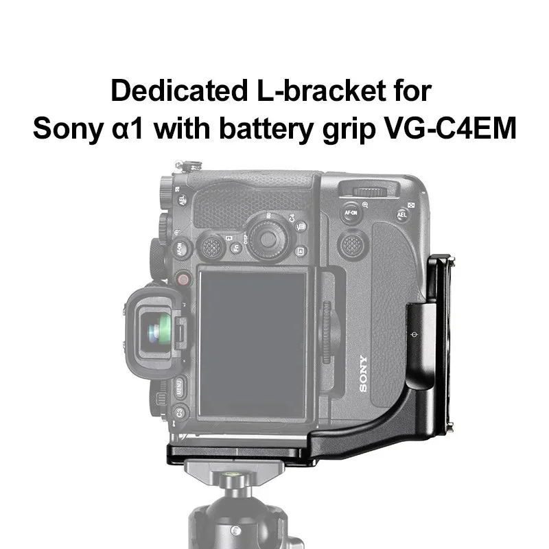 SUNWAYFOTO L Bracket for Sony a1 with Battery Grip VG-C4EM Quick Release Plate Arca Swiss RRS-PSL-a1G