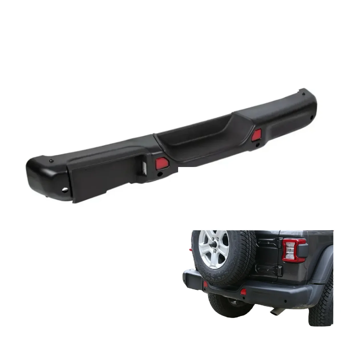 المصد الخلفي للذكرى العاشرة لـ Wrangler JL عالي الجودة لحماية جسم السيارة، ترقية سهلة التركيب