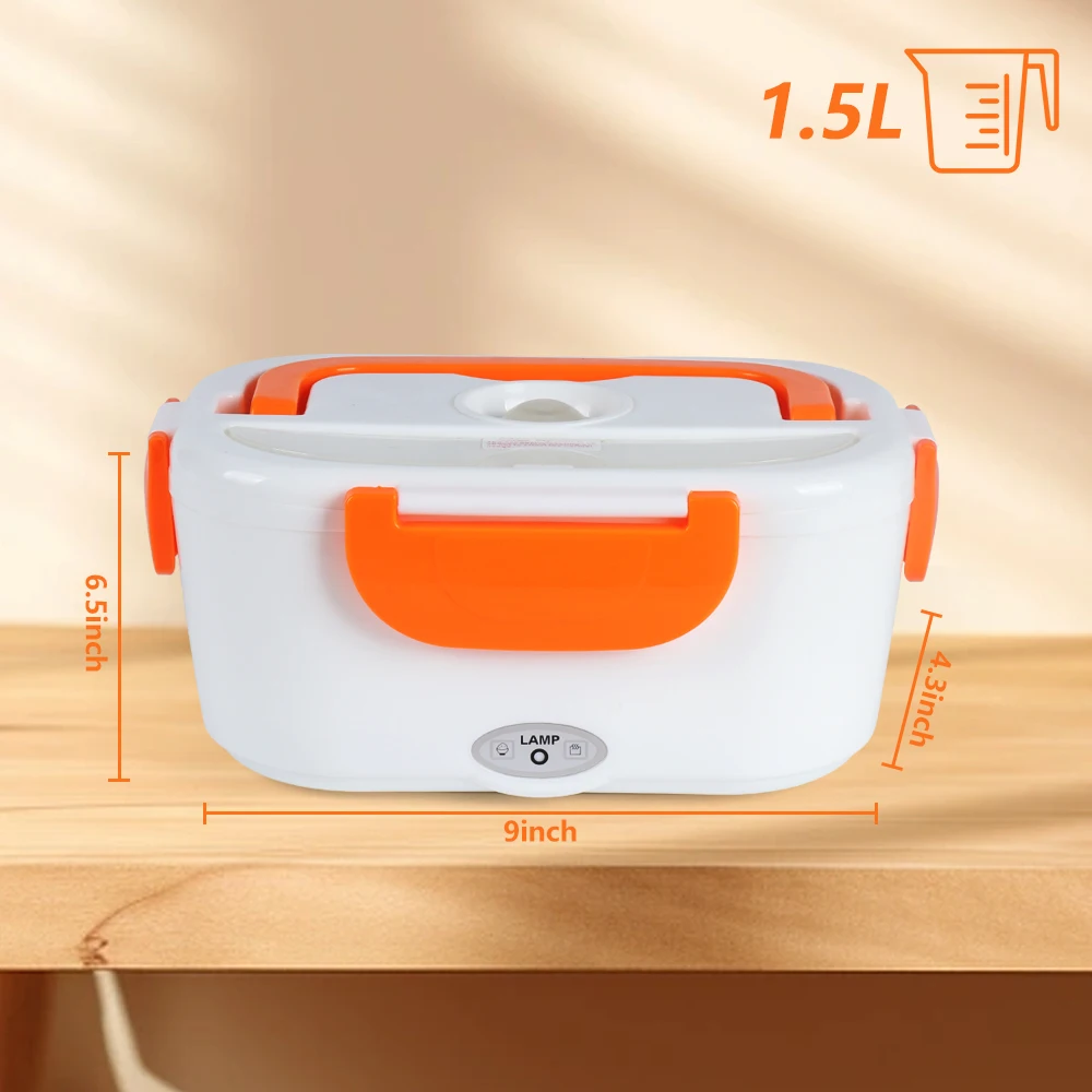 B10-0850 Best Seller Products On Amz Home Use Plastic Heating Bento Lunch Box Electric Lunch Box With Spoon