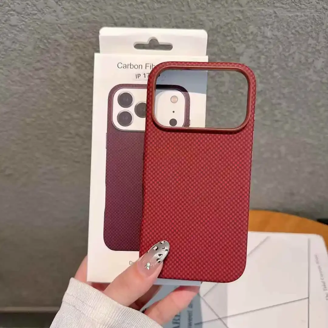 

Официальный оригинальный чехол из кевларового углеродного волокна для Magsafe для IPhone 17 Pro Max 17 Pro 17 Air 17, защитная крышка для объектива из сплава, зарядная крышка