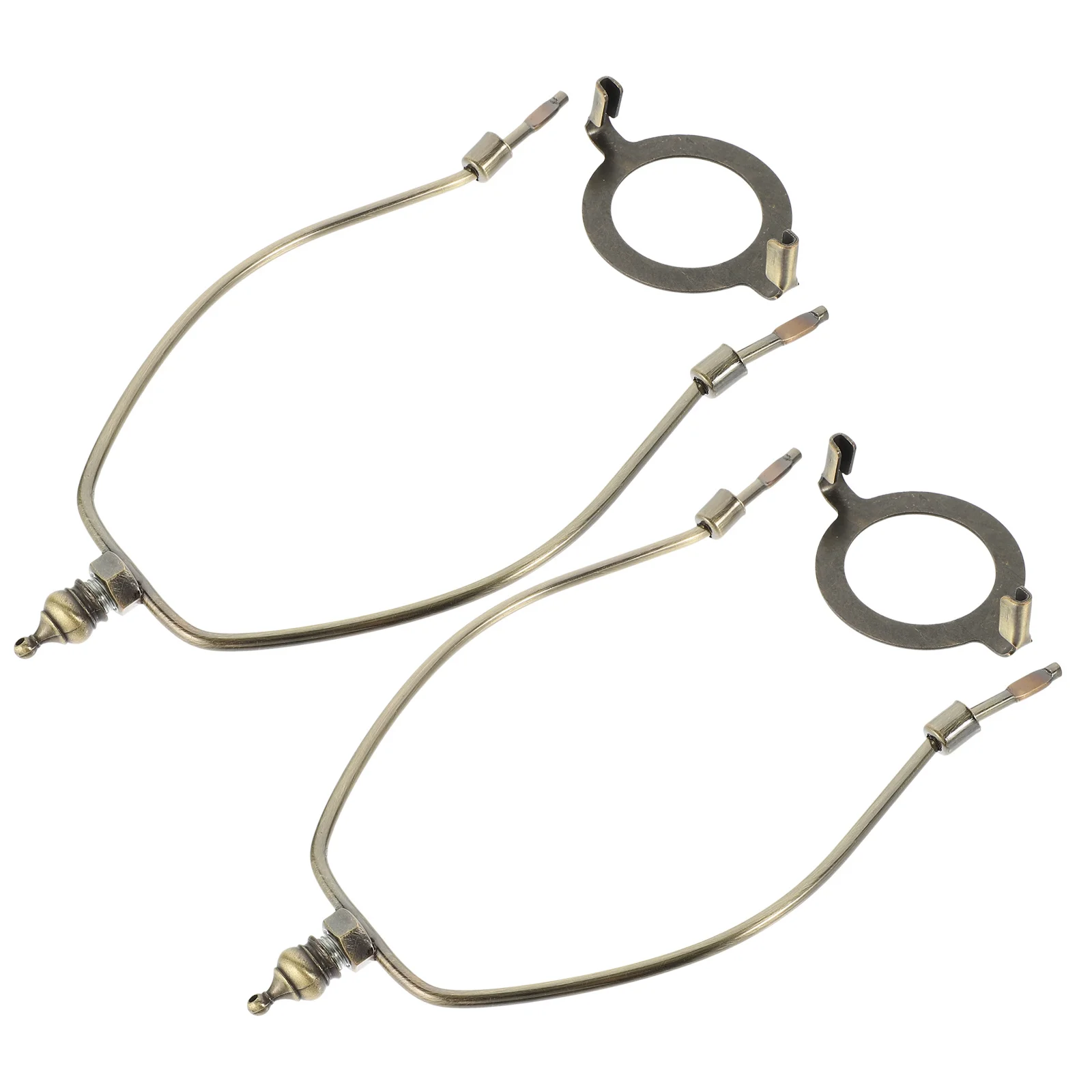 

2 шт. абажур для торшера, держатель для арфы, кронштейн из металлического сплава, простая установка, абажур, роговая рамка, кронштейн для светильника, рамка для абажура