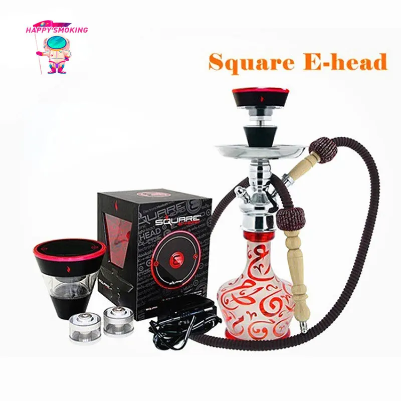 

HAPPY Electric-Head Hookah Shisha Accessories Stainless Steel Without Carbon Oil Burning кальян Cachimba Chicha Bowl Set