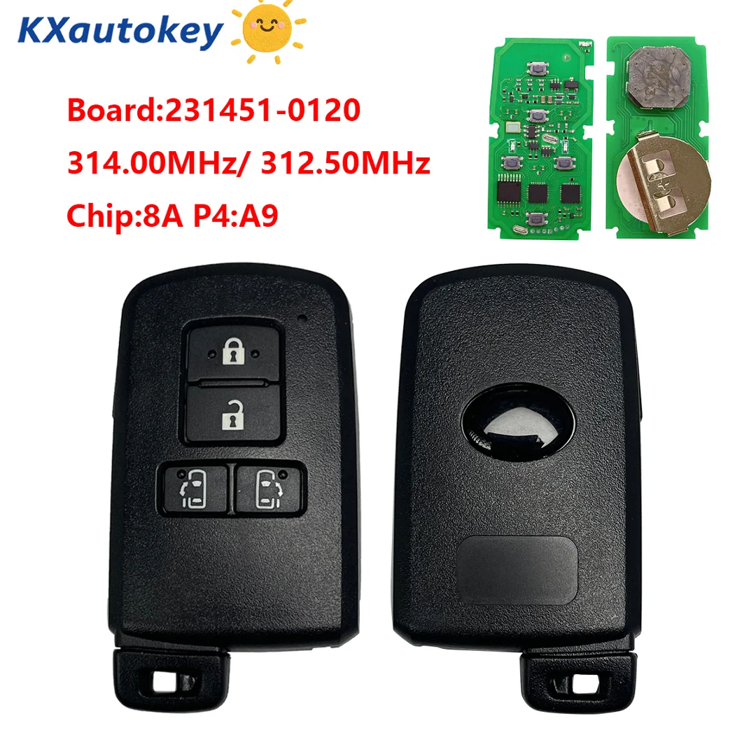 

Программируемый смарт-ключ KXK007016 для Toyota Sienta, VOXY, Esquire, Noah (артикул 281451-2150)