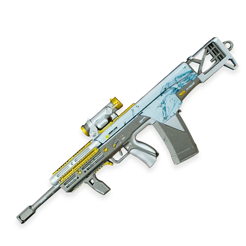 17cm Delta Operation Game ASH-12 Metalowy Model Rzemieślniczy, Ozdobny Wisiorek do Plecaka, Brelok, Prezent na Boże Narodzenie, Zabawka