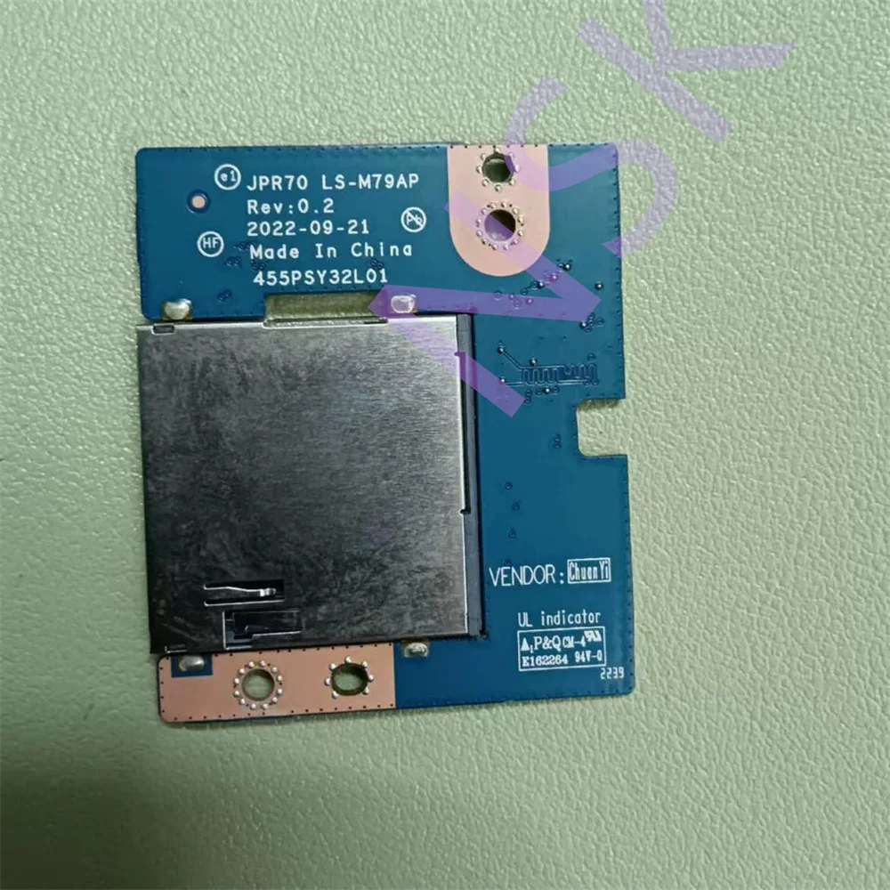 Original FOR  HP JPR70 LS-M79AP Notebook Card Reader Connection Board USB Board  455PSY32L01 100% TEST OK