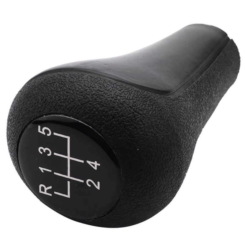 2X 5 Speed Manual Plastic Gear Shift Knob 12Mm Stick Hole (Black) For BMW Series 1 To 7 X5 E30 E36 E46 E39 E34 Z3