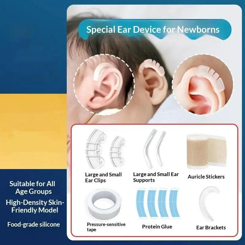 IInfant Ear Correction Device Soft Silicone Ear Shaping Mold For Newborns Baby Adjustable Design Transparent Comfortable