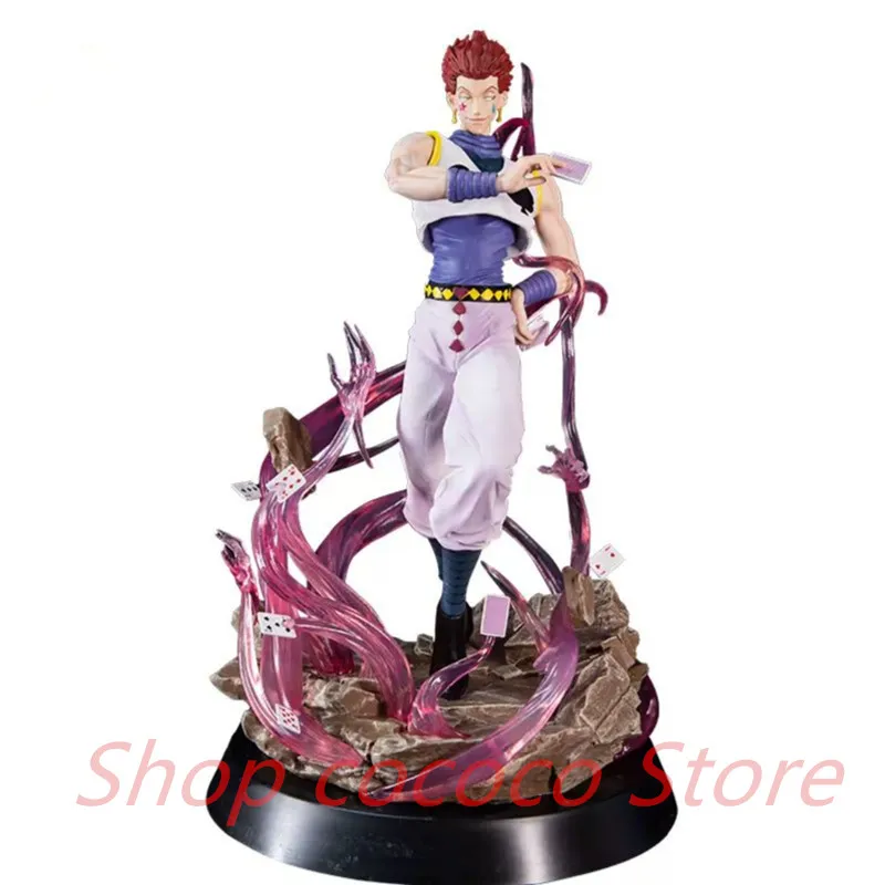 32cm Anime Hunter X Hunter Figure GK Hisoka with Replacement Head Action Figure PVC Collection Statue Model Toys for Gifts