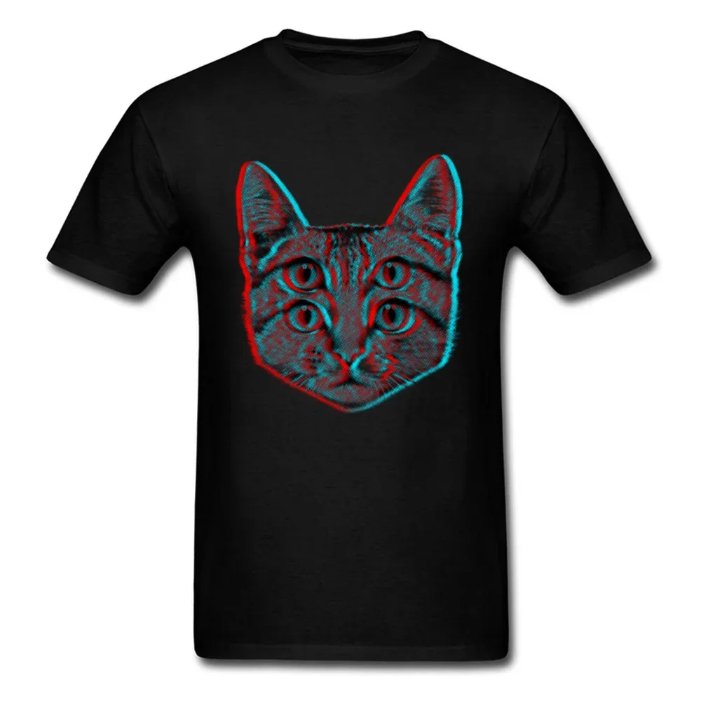 Psychedelic encephalopathy cat Neko Rahman Kitten animal cat Fashion trend street wear all-purpose T-shirt for men and women