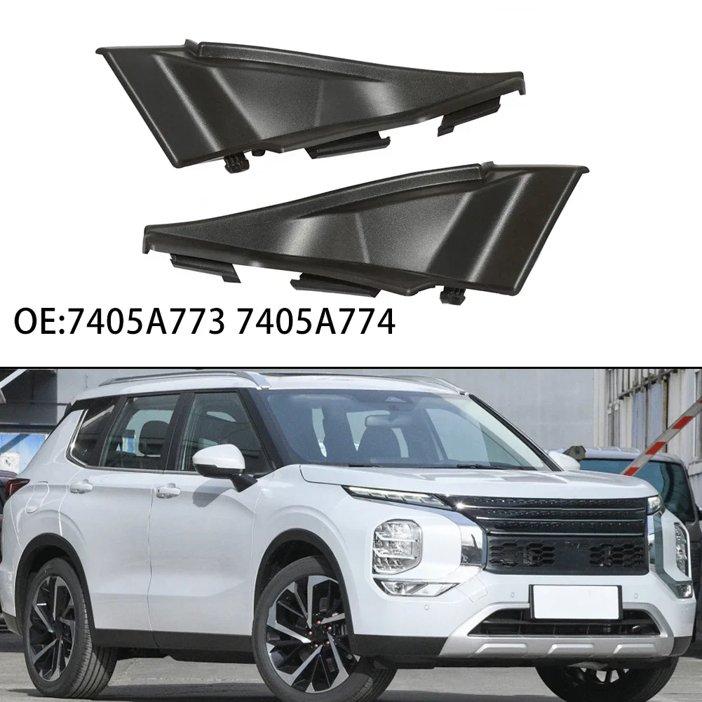 2Pcs Left Right Front Windshield Wiper Side Cowl Extension Cover Trim 7405A773 7405A774 For Mitsubishi For Outlander 13-21