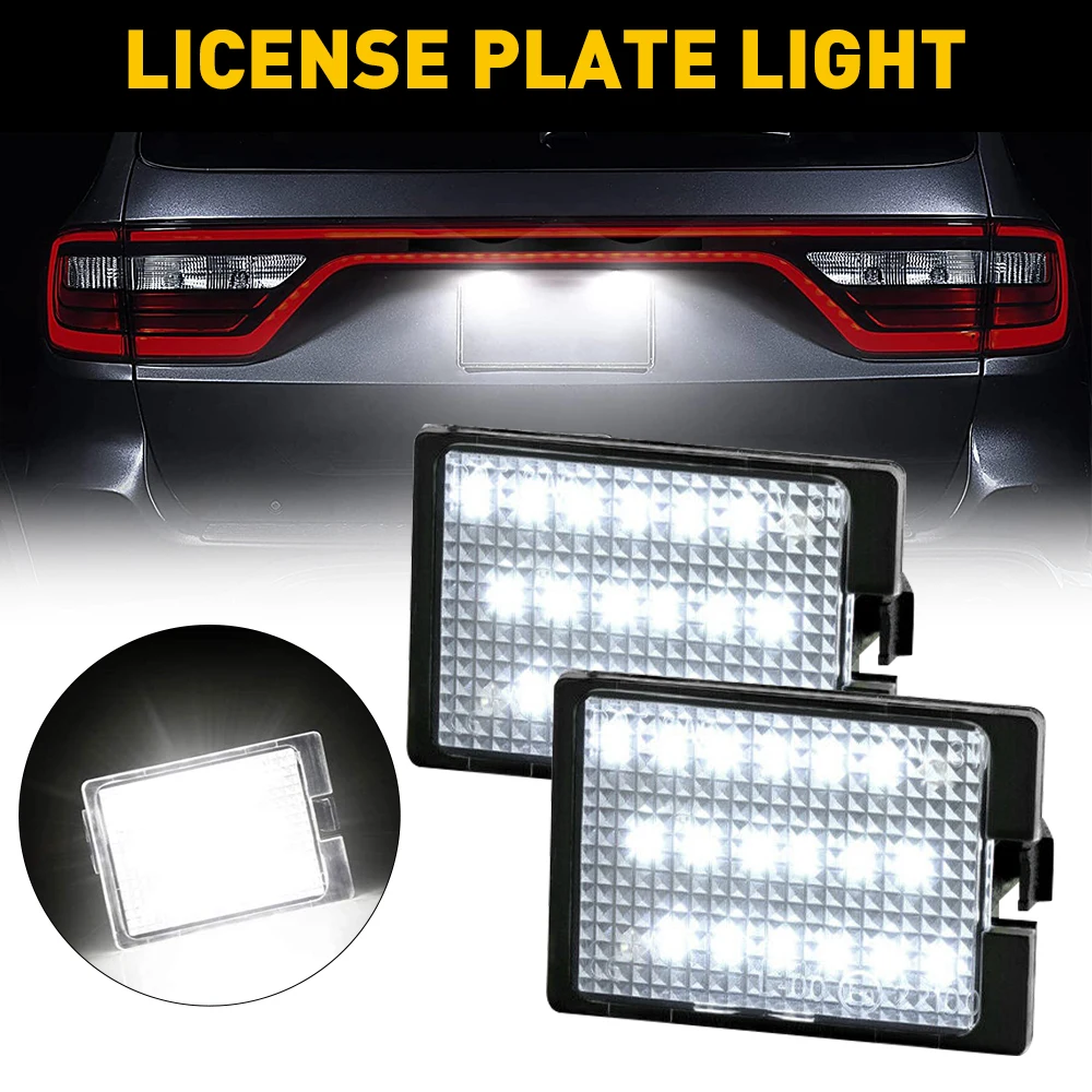 Zamiennik oświetlenia tablicy rejestracyjnej LED dla Dodge Durango 2014 2015 2016 2017 2018 2019 2020 2021 Lampa Super Bright White
