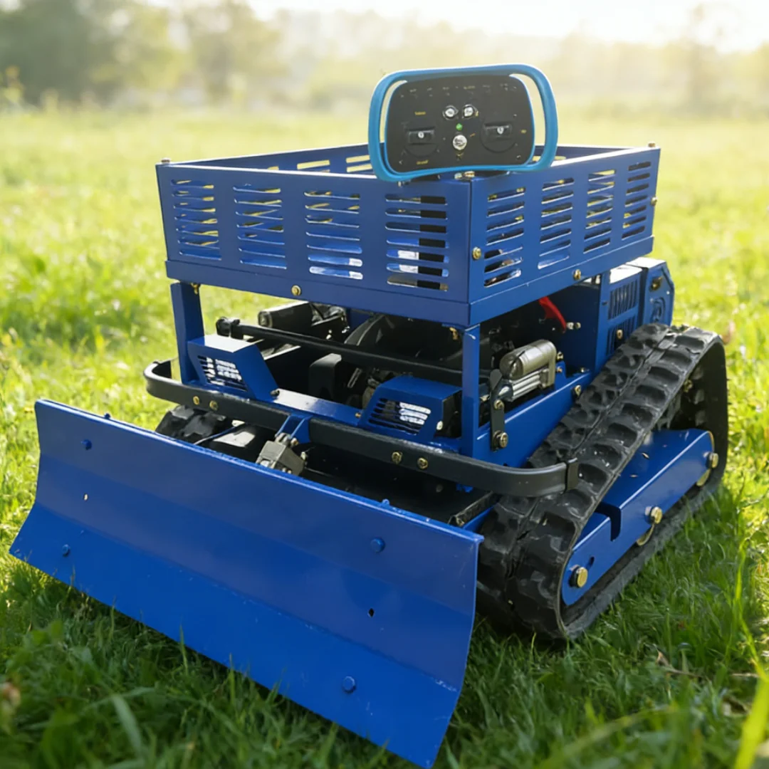 Customized Flail Mower Robot Mower Petrol Radio Controlled Crawler Flail Lawn Mower Without Boundary Cable For Villa Garden