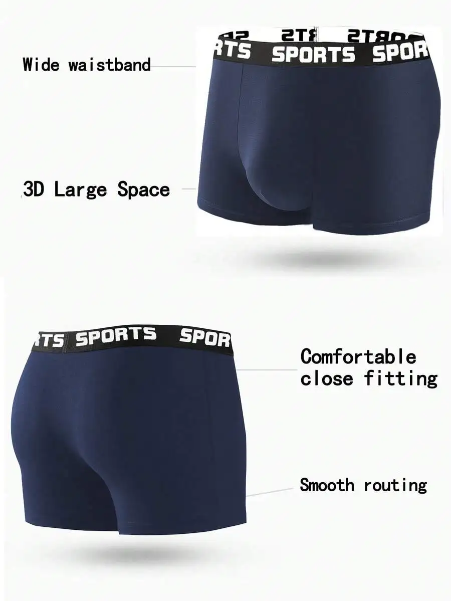 12pcs Mens Solid Color Breathable High Elastic Boxer Briefs Comfort Fit Underwear