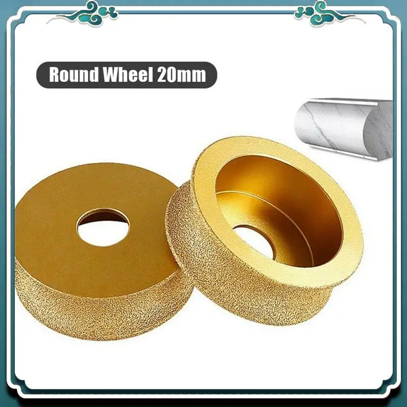 

Premium 20Mm Thick Gold Brazed Diamond Angle Grinder Stone Grinding Wheel Used For Angle Grinder Grinding Wheel Tool Durable Eas