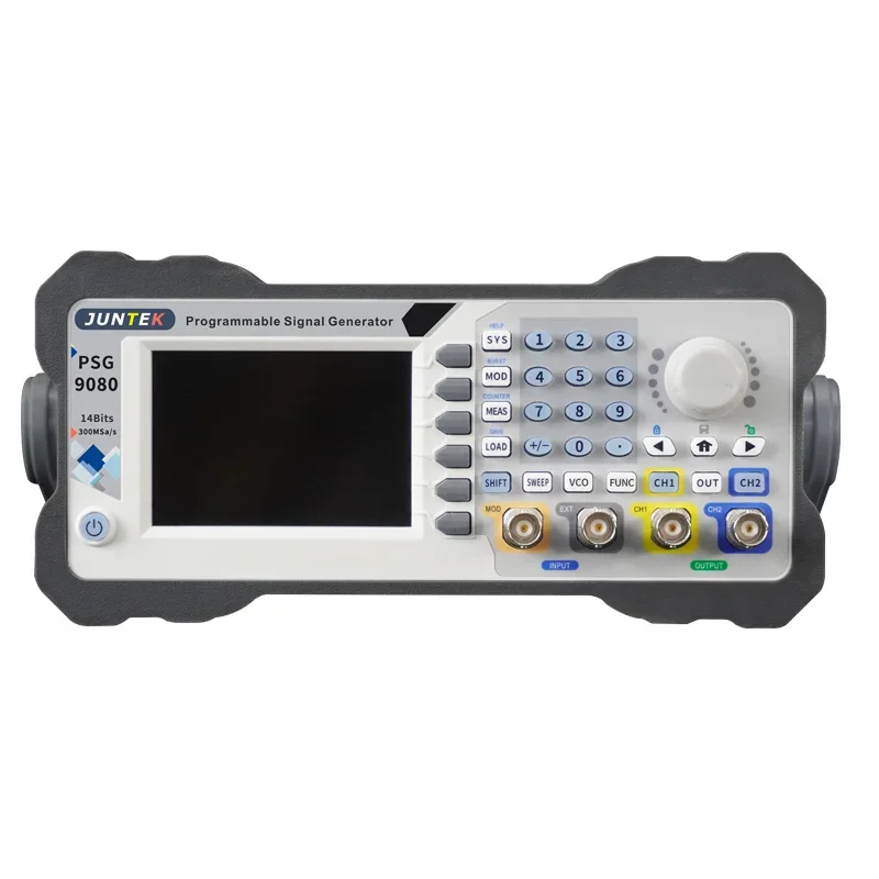 JUNTEK PSG9080 80M التحكم الرقمي القابل للبرمجة DDS ثنائي القناة الموجي التعسفي تردد متر وظيفة مولد إشارة