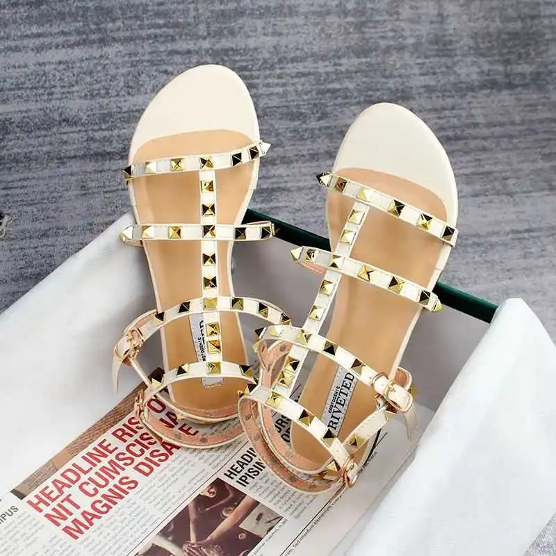 

Summer 2023 Women's Casual Flat Sandals Simple Faionable Thi Heel Slip-On oes Comfortable Ladies Footwear for the Season