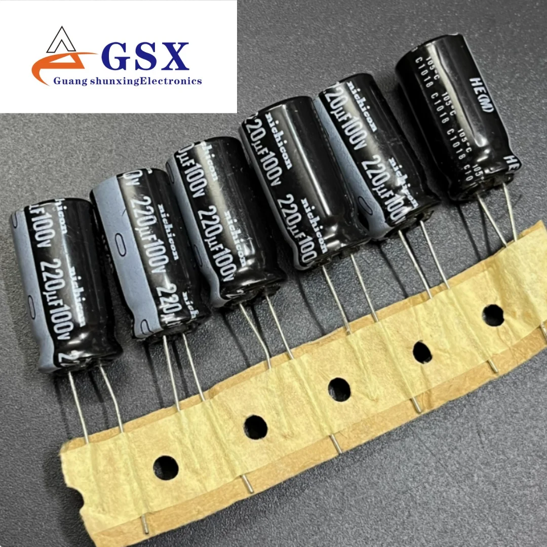 

Nichicon imported aluminum electrolytic capacitor 100v220uf 12.5 * 25 Nichicon HE