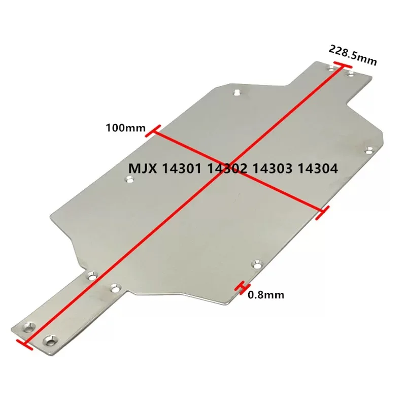 

Metal Upgrade 304 Stainless Steel Mirror Surface Baseplate For MJX 1/14 14301 14302 14303 14304 RC Car Parts